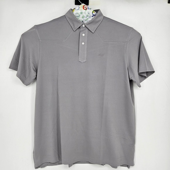 Texas Standard Modern Westen Polo Shirt Mens 3XL Short Sleeve Yoke Gray - Picture 1 of 9